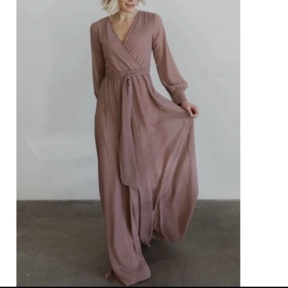 NWT Baltic Born Dusty Pink Maxi Dress - Picture 2 of 16